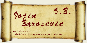 Vojin Barošević vizit kartica